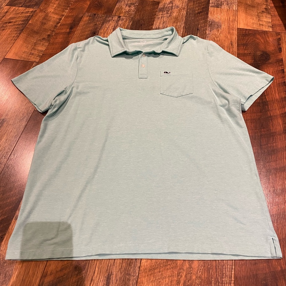 Mint green vineyard vines polo size large
